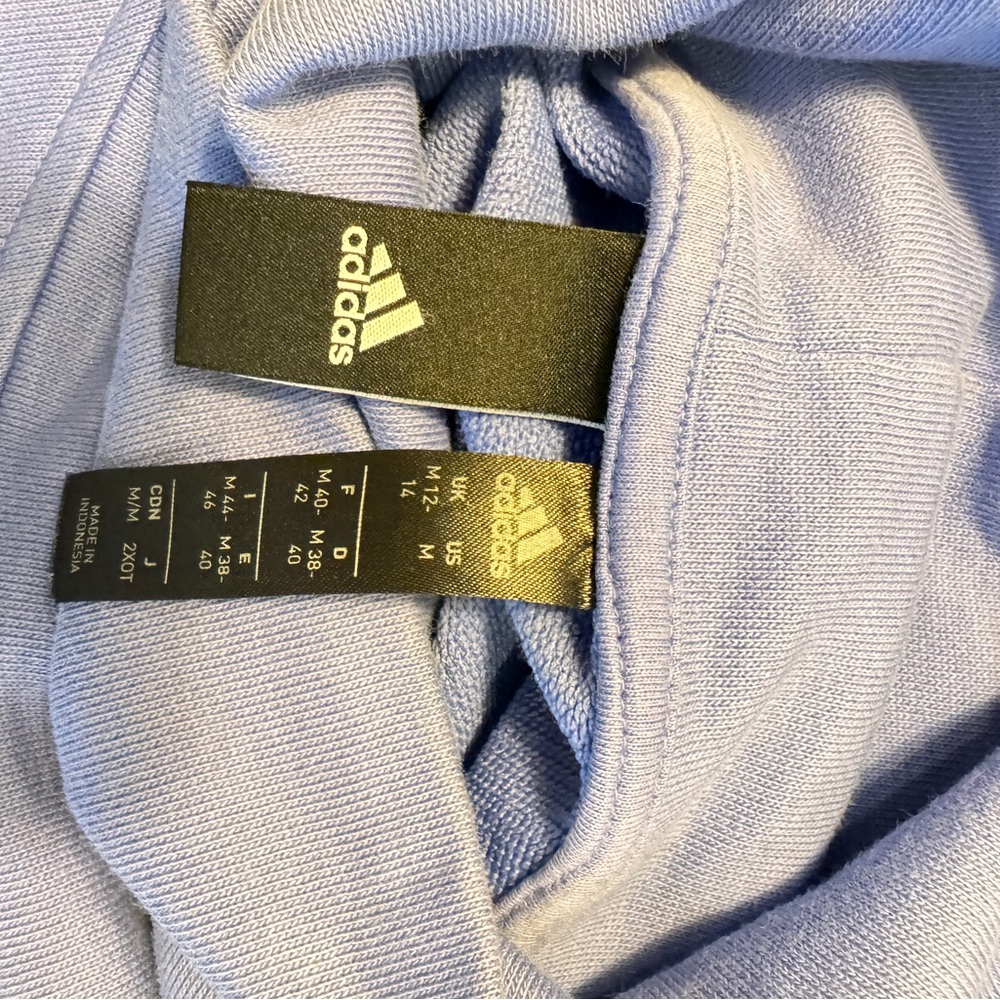 Adidas Blue and Black Turtleneck Sweatshirt size M - Picture 3 of 3